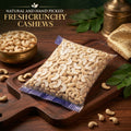 Premium Roasted Half Cashew Kernels | Naturally Crunchy | Fresh & Hygienically Packed