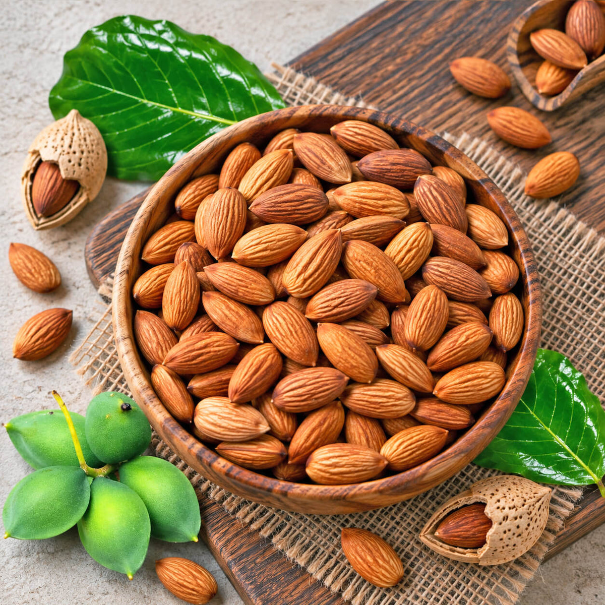 California Almonds (Badam) – Extra Large Whole Almonds | Premium Quality-DryAnjeer.com