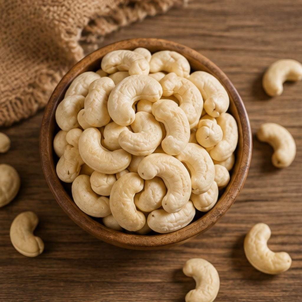 Premium Roasted Whole Cashew Kernels | Naturally Crunchy | Fresh & Hygienically Packed