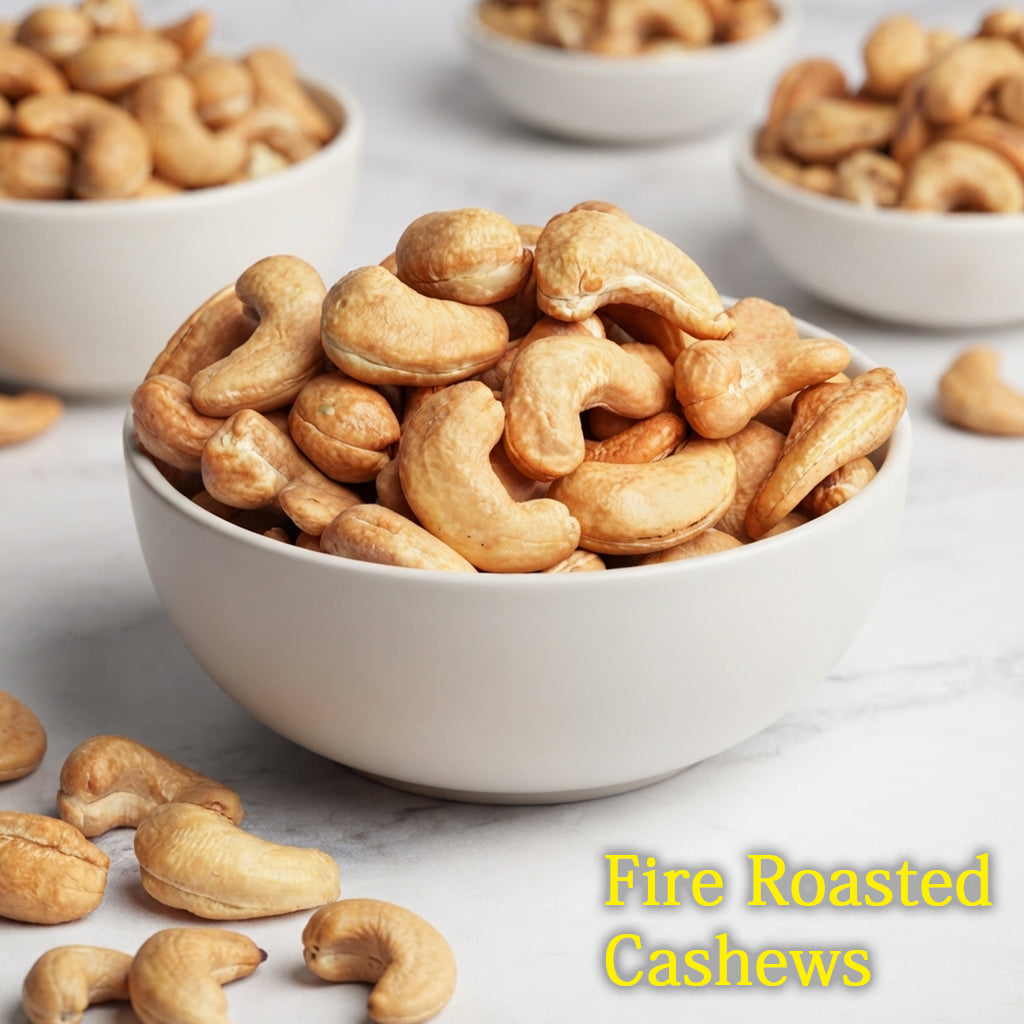 Premium Roasted Whole Cashew Kernels | Naturally Crunchy | Fresh & Hygienically Packed