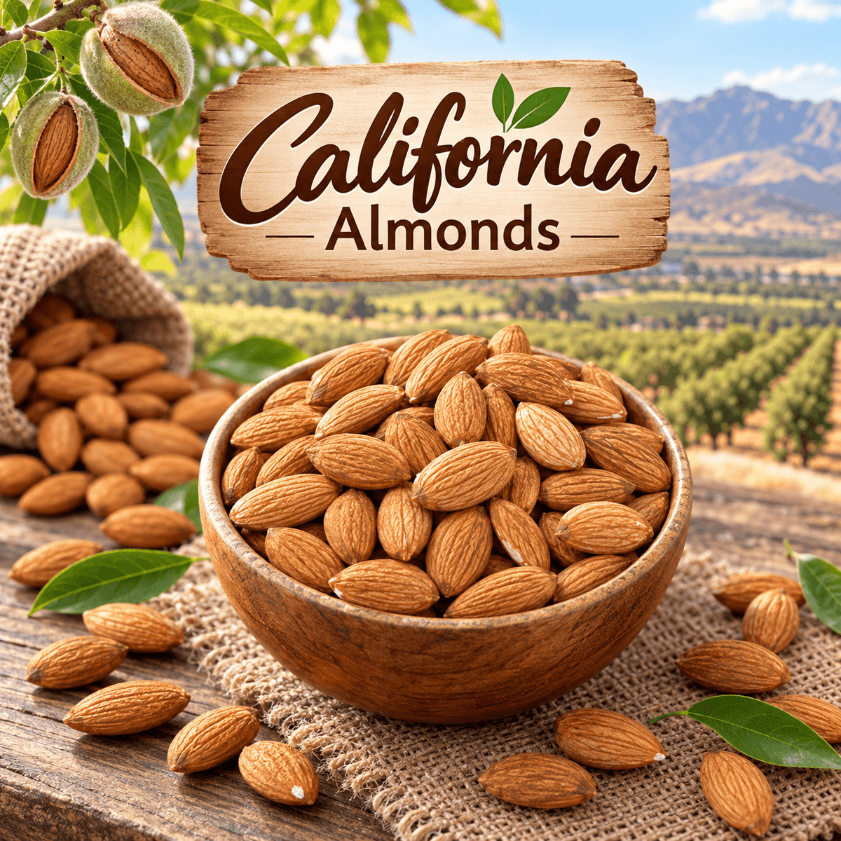California Almonds (Badam) – Extra Large Whole Almonds | Premium Quality-DryAnjeer.com