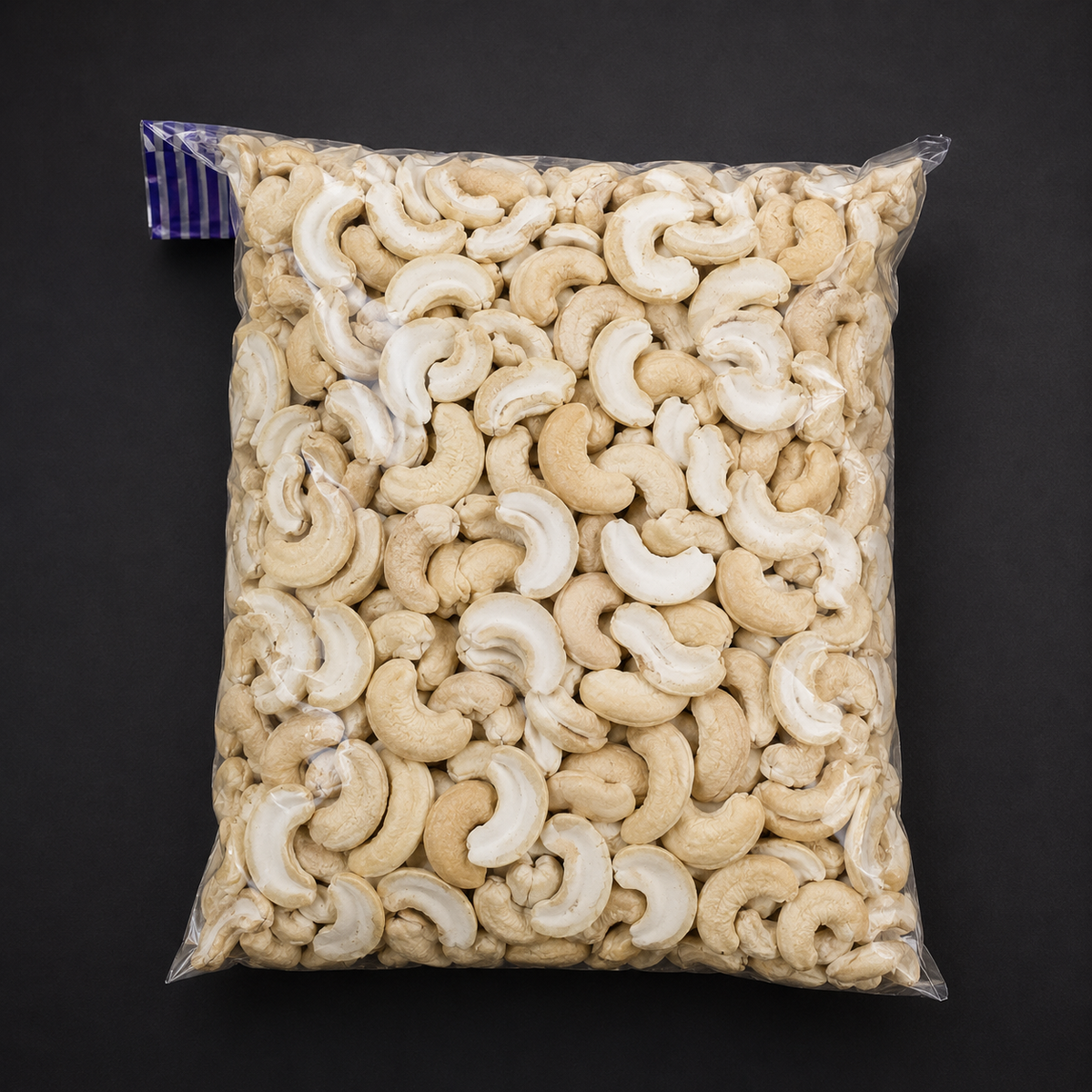 Premium Roasted Half Cashew Kernels | Naturally Crunchy | Fresh & Hygienically Packed