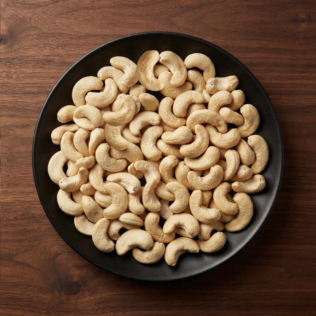 Premium Roasted Whole Cashew Kernels | Naturally Crunchy | Fresh & Hygienically Packed